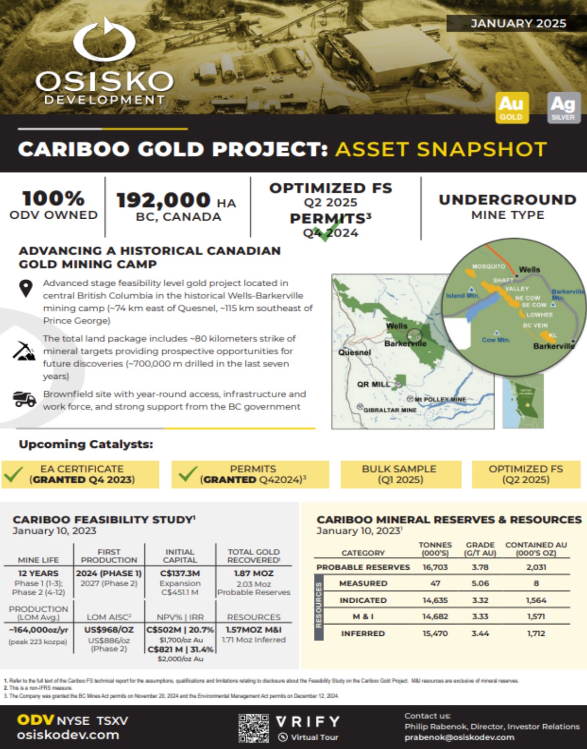 Fact Sheet - Cariboo Gold Project