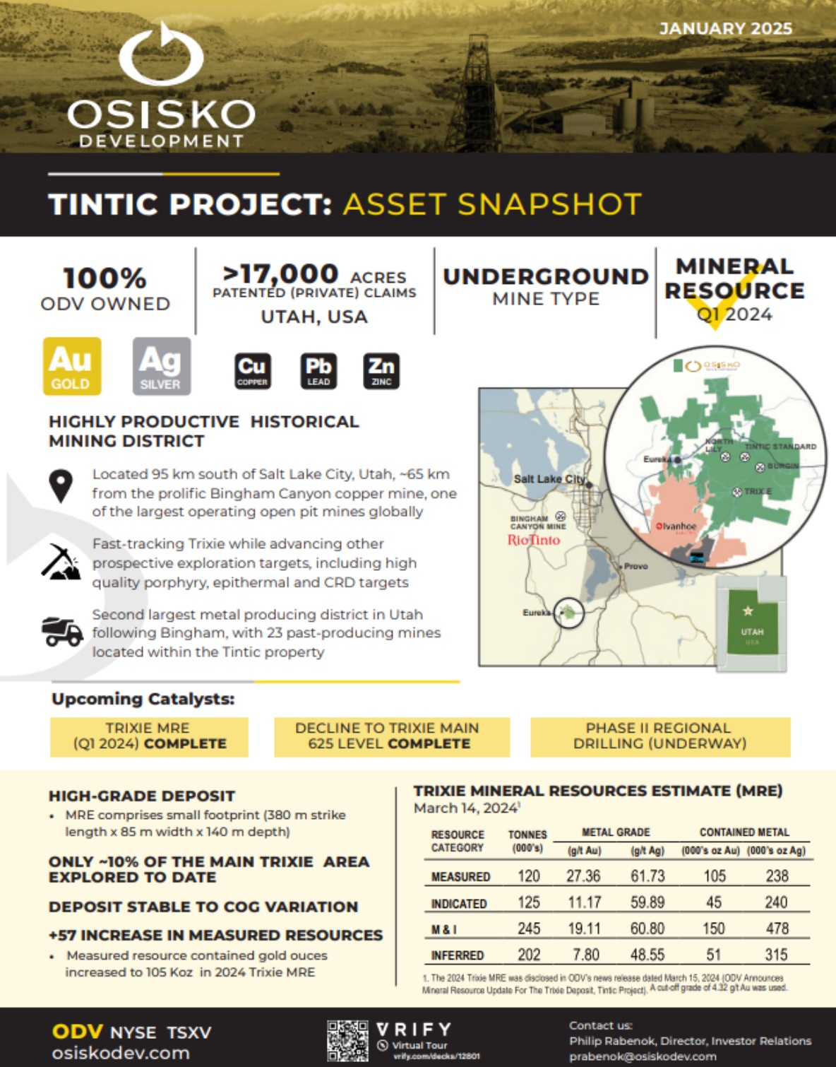 Fact Sheet - Tintic Project